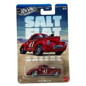 Hot Wheels 1941 Willys Salt Flat Racers Silver Series Diecast Car
